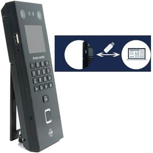 Aanwezigheidsmachine voor medewerkers 2,8 inch 300 gezichtsherkenning 3000 vingerafdrukcapaciteit prikklok met RFID-kaart toegangscontrole tijdregistratie for deurslotsysteem voor kleine bedrijven en