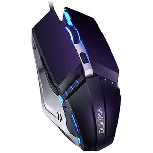 LODDEYEE 6 muis computer muizen bedrade buikspieren (kleur: zwart, maat: 12,3 x 6,5 cm)