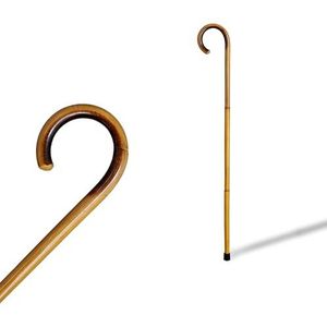 Natuurlijke vaas houten stok (512) met antislip rubber, 1 stuk exclusief en zeer duurzaam hout.