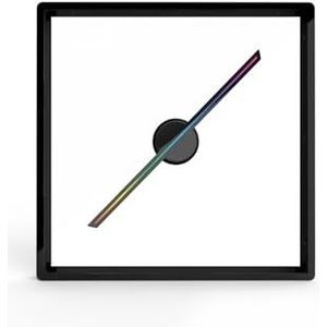 3D-reclameprojector, wifi-led-reclameventilator met holografische lampspeler, afstandsbediening for reclamedisplay T45 alles-in-één aluminiumlegering Hoge helderheid(Black)