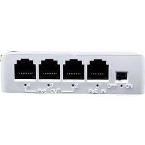POE-extender met 4 poorten 10/100 Mbps netwerk switch repeater van 1 tot 3 met IEEE802.3af plug and play