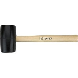 Topex Rubber Hamer 340gr Houtensteel