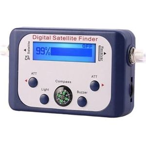 Digitale satellietzoeker Digitale satellietzoeker Tester Meter TV-signaalontvanger Satfinder met kompas en LCD-scherm FTA DVB S2 voor het aanpassen van de satelliet-tv-schotel