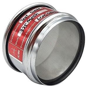 Testzeven Labzeven, Laboratoriumtestzeef, verpakking van 3 stuks, diameter 6 cm, 325/400/500 mesh, poriegrootte 0,03-0,045 mm(325 mesh)