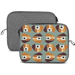 Beagle Dogs Laptop Sleeve Case Beschermende Notebook Draagtas Reizen Aktetas 13 inch