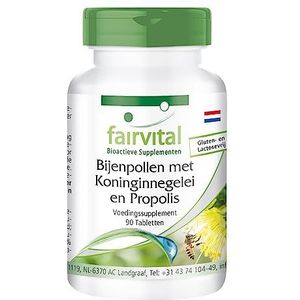 Fairvital - Bijenpollen met Koninginnenbrij en Propolis - Hoog Gedoseerd - 90 Tabletten