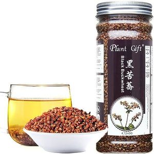 Plant Gift Black Buckwheat Tea, 黑苦荞 Zwarte boekweit thee, Chinese thee, losse blad kruidenthee, wijnsteenmachweit, cafeïne gratis, 240G/8.46o