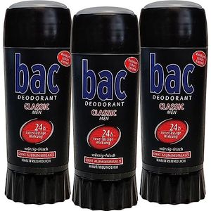 BAC CLASSIC Roll-On DeoStick 3 x 40 ml