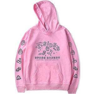 SKALSDVXC LaurenzSide Merch Ruimte Bakkerij Hoodie Lange Mouw Mannen Vrouwen Mode Merch Sweatshirt Lente/Herfst Kleding, roze, 4XL