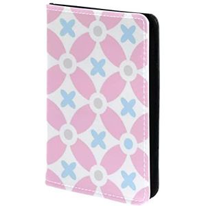 Paspoorthouder Paspoort Cover roze bloemmotief Paspoort Portemonnee Travel Essentials, Meerkleurig, 11.5x16.5cm/4.5x6.5 in