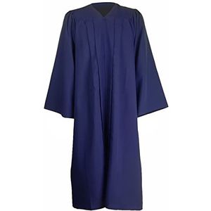 GraduationMall Matte Graduation Toga voor Middelbare School & Bachelor,Koor Gewaden voor Kerk,Rechter Robe Kostuums S(5'3""-5'5"") Donkerblauw