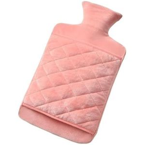 Water Vullen Verwijderbare Rubber PVC Sleeve Hot Water Bag (Roze (canbeinserted), 1L)