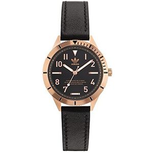 adidas Black Eco-Leather Strap Watch (Model: AOFH225072I)