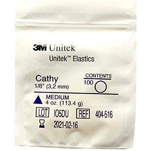 3M Unitek Multifunctionele Elastieken Medium 4 Oz, 113,4 g; Snorflex (1/8"" 3,2mm) Cathy