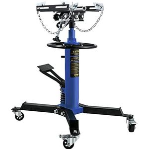VEVOR Transmissie Krik, 500 kg Motorkrik, 85-170 cm Hefbereik Motorblok Transmissiekrik, 2-traps Hydraulische Transmissie Krik, Vrijloop Hydraulische Krik voor Auto Workshops Auto Transmissies, Blauw