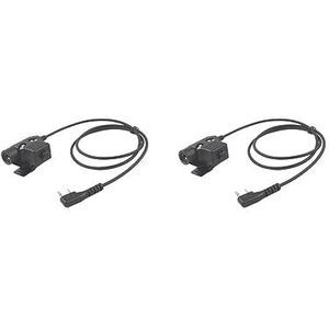 Tityvirnix 2 set U94 PTT Headset Adapter Walkie Vervanging met Clip voor 888S