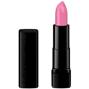 Manhattan Lasting Perfection Matte Lipstick, Fb. 100 Pink Bubble, langhoudende lippenstift met matte afwerking, 4,5 g