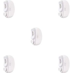 5 Set Elektrische Nail Clip Veilig En Hygiënische Nail Clippers Voor Duurzaam Draagbare Elektrische Nail Clippers Nail Supplies Nail Cutter Wit