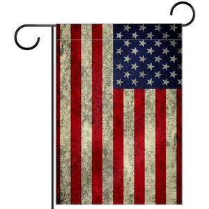 FVQL Tuinvlag voor buitendecoratie, 71 x 105 cm huis tuin banner vlag, vintage Amerikaanse vlag