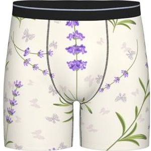 GRatka Boxer slips, heren onderbroek Boxer Shorts been Boxer Slips grappig nieuwigheid ondergoed, lavendel patroon, zoals afgebeeld, XL