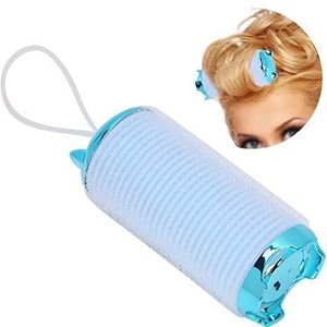 Elektrische Haarroller Haarkrulspelden Rollers Zelfklevende Haarkrulspelden Kapsel Diy Curling Tool Set Zelfgrijpende Elektrische Krultang Draagbare Krultang Heat Hair Bar Curl Tool(Hemelsblauw)