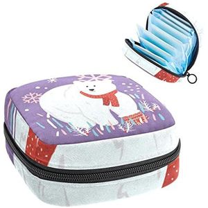 Periode Pouch, draagbare tampon opbergtas voor maandverband, 6 (64), Meerkleurig, 4.7x6.6x6.6 in/12x17x17 cm