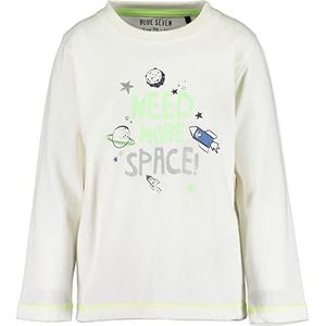 Blue Seven Longsleeve met print Space, offwhite Orig, 116 cm