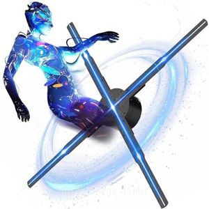42-65cm 3D Fan Hologram Projector Wifi Display Reclamelicht Led Sign Holografische Lamp Driedimensionale Projectoren(56cm)