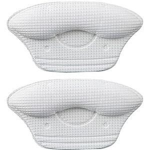 Hiel Pads voor Grote Schoenen Anti Slip Schoen Grips Zachte Spons Hak Liners Sticker Wit 9mm