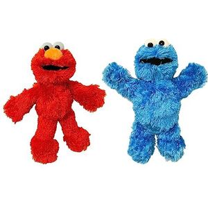 Officiële Sesamstraat Pluche 8"" Geschikt vanaf de geboorte (Elmo en Cookie Monster Set)
