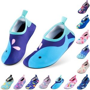 Owanvion Waterschoenen, voor kinderen, sneldrogend, antislip, blote voeten, zwemmen, aquasokken, voor strand, zwembad, voor jongens, meisjes, peuters, zuigelingen, 22/23 EU