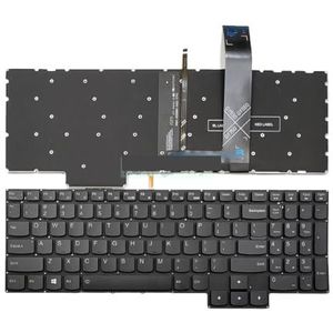 US RU Arabic French Backlit Keyboard for Lenovo for Ideapad for Gaming 3-15IMH05 15ARH05 15ACH6 15ach GY530 Russian AZERTY Backlight(US black)