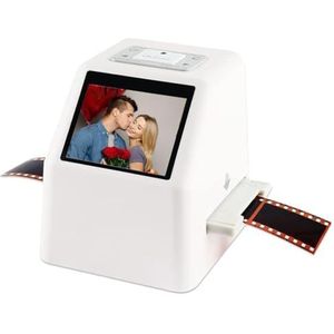 MegLob Digitale Filmscanner, Negatives En Slide Scanner Met 2.4In LCD -Scherm, Professionele Filmscanner Digitizer, Voor Converteren 35 Mm, 135, 110, 126Kpk En Super 8Mm Naar JPEG -Afbeeldingen