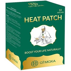 QiMoxa Natuurlijke warmte patch-hals, schouder, rug, elleboog, gewricht, spier, krampen-moxibustion vitale energie verwarmingskussens doordringen diep-snelwerkende pakketten-langdurige patches-10