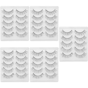 5 sets Lange Diy voor Vrouwen 3d Oog Effect Herbruikbare Set 5pairs*5