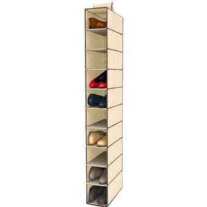 Hangende schoenenorganizer met metalen plank - efficiënte