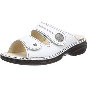 Finn Comfort Zansibar Open sandalen voor dames, wit/wit., 37 EU