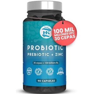 Darmprobiotica en Prebiotica 90 Capsules - 100 miljard CFU - 30 bacteriestammen - Probiotica en Probiotics capsules voor Darmflora & Supplement Spijsverteringsgezondheid