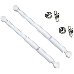 Gasveer, Set van 2 gasveerdekselsteunen for keukenkast, speelgoedkist, veelkleurig(White,B 100N)