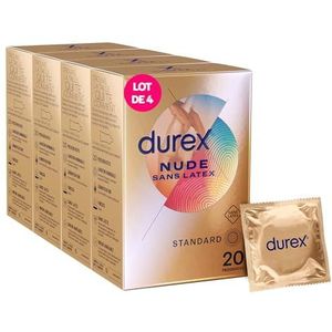 Durex - Condooms Nude zonder latex - Huidgevoel - 80 stuks