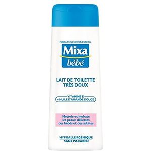 Mixa Bb Tras Zachte Reinigingsmelk + Vitamine E Olie Dâ € TM Amandel 250ml (Pack van 4)