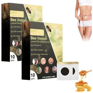 Dooeka Bijengift Lymfedrainage afslankpleisters, Dooeka Bijengift afslankpleisters, Dooeka Bijengiftpleisters, Bee Venom pleister (2 stuks)