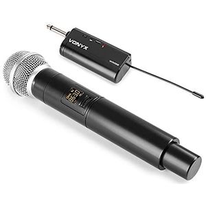 Vonyx WM55 Draadloze Microfoon met plug-in ontvanger - Complete set - Zang, Spraak en Karaoke Microfoon op accu - UHF