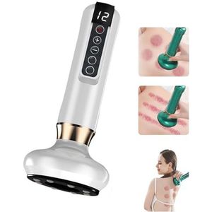 IWFNCJNY Cellulite Massager, 12 snelheden verstelbare maag vet massager, lichaam sculpting machine, handheld anti-cellulitis stimulator, massage buikbuikbuik dijen billen nek (wit)