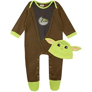 Star Wars Baby Jongens Pyjamapakje en hoedenset The Mandalorian Baby Yoda Veelkleurig 44-50