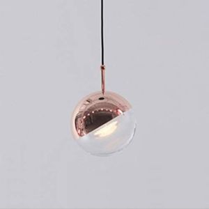 OUUED Nordic moderne kleine kroonluchter nachtkastje eetkamer decoratie Opknoping Lamp verbinding trap roterende mini kristallen bol Plafonier LED Indoor Luxe verlichtingsarmatuur for de slaapkamer, g