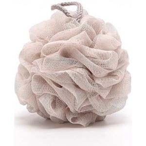 Bad Ballen Mesh Exfoliërende Badhanddoek Scrub Hydraterende Cleaner Foam Huid Badkamer Levert Scrubbers Licht Koffie