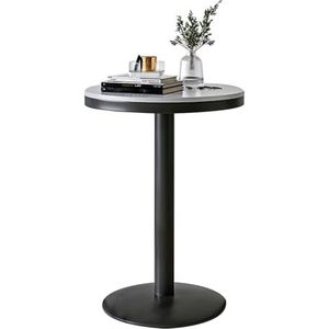 Ronde bistro-bartafel, hoge cocktailpub tafels Eettafel met marmeren blad Kleine borreltafel Hoge bartafel voor thuiskantoor eetkamer en keuken (Size : Height 105cm)