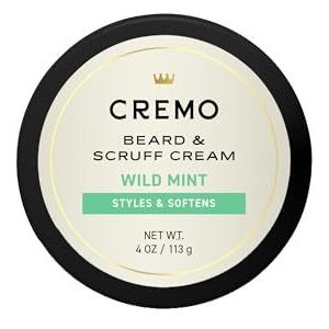 Cremo Beard & Scruff Crème, Muntmix 4 oz