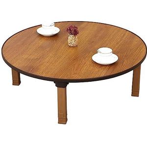 Milieuvriendelijke ronde opklapbare theesalontafel, lage tafel in Japanse stijl, eettafel, studeertafel, klein bureau, for tatami zittend op de vloer Slaapkamer erker Tea Room (Size : 60x30cm)